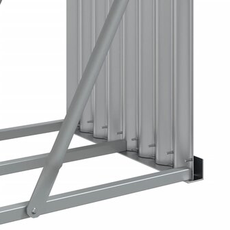 Haardhoutopslag 300x45x100 cm gegalvaniseerd staal antraciet 8