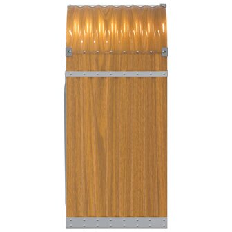 Haardhoutopslag 40x45x100 cm gegalvaniseerd staal lichtbruin 5