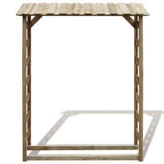 Haardhoutopslag 150x44x176 cm ge&iuml;mpregneerd grenenhout 2