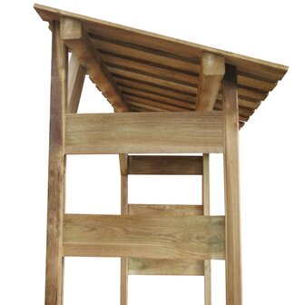 Haardhoutopslag 150x44x176 cm ge&iuml;mpregneerd grenenhout 4