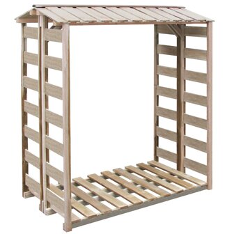 Haardhoutopslag 150x90x176 cm ge&iuml;mpregneerd grenenhout 1