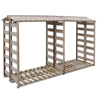 Haardhoutopslag 300x90x176 cm ge&iuml;mpregneerd grenenhout 1