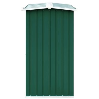 Haardhoutschuur 172x91x154 cm gegalvaniseerd staal groen 4