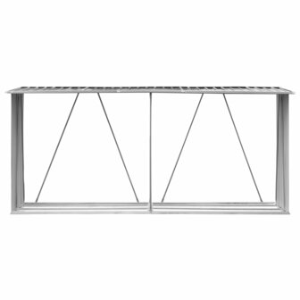 Haardhoutschuur 330x84x152 cm gegalvaniseerd staal antraciet   3