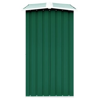 Haardhoutschuur 330x92x153 cm gegalvaniseerd staal groen 4