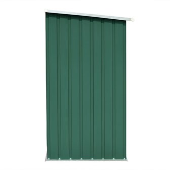 Haardhoutschuur 163x83x154 cm gegalvaniseerd staal groen 4