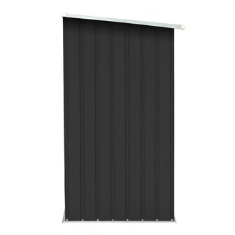 Haardhoutschuur 163x83x154 cm gegalvaniseerd staal antraciet 4