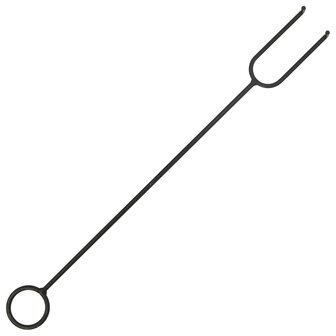 Vuurplaats met pook XXL 75 cm staal 7
