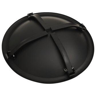 Vuurschaal en barbecue 2-in-1 met pook 56x56x49 cm staal 8