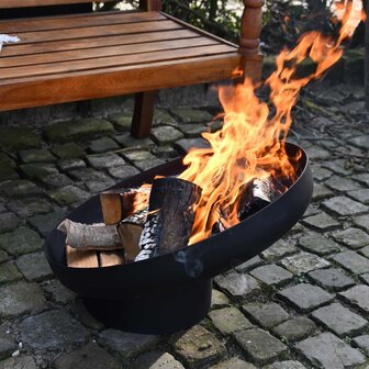 Esschert Design Vuurschaal hellend staal zwart FF402 7