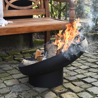 Esschert Design Vuurschaal hellend staal zwart FF402 8