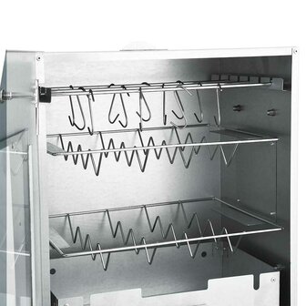 BBQ-rookoven met tafel gegalvaniseerd staal 5