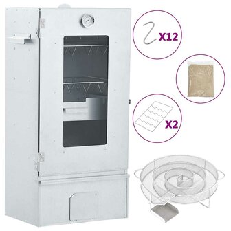 BBQ-rookoven met koude rookgenerator gegalvaniseerd staal 1