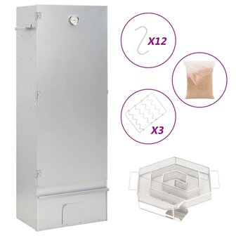 BBQ-rookoven met koude rookgenerator gegalvaniseerd staal 1