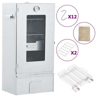 BBQ-rookoven met koude rookgenerator gegalvaniseerd staal 1