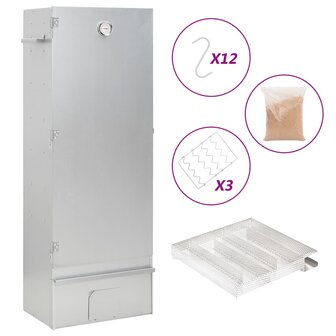BBQ-rookoven met koude rookgenerator gegalvaniseerd staal 1