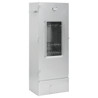 BBQ-rookoven met houtsnippers 44,5x29x110 cm staal 2