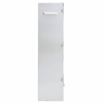 BBQ-rookoven met houtsnippers 44,5x29x110 cm staal 5