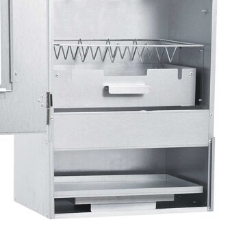 BBQ-rookoven met 1 kg houtsnippers 44,5x29x83 cm 6