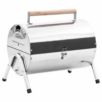Tafelbarbecue houtskool dubbele roosters roestvrij staal 1