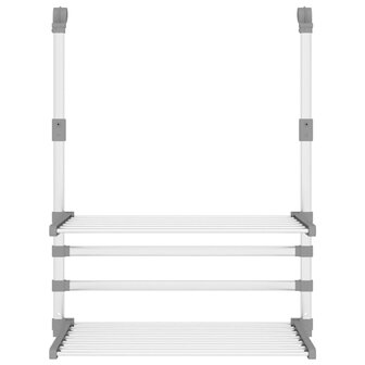 Droogrek voor balkon 54x25x42 cm aluminium 3