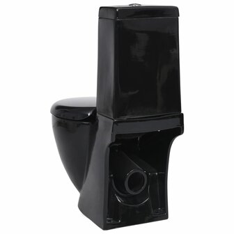 Toilet met afvoer achter keramiek zwart 5