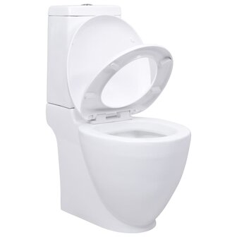 Toilet met afvoer achter keramiek wit 2