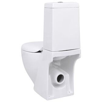 Toilet met afvoer achter keramiek wit 5