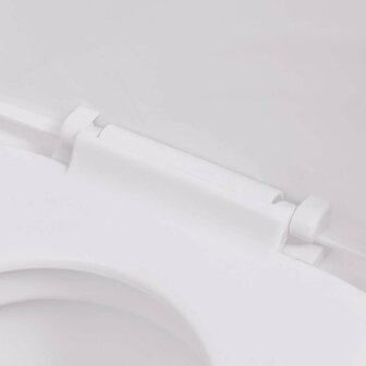Hangend toilet met verborgen stortbak keramiek wit 7