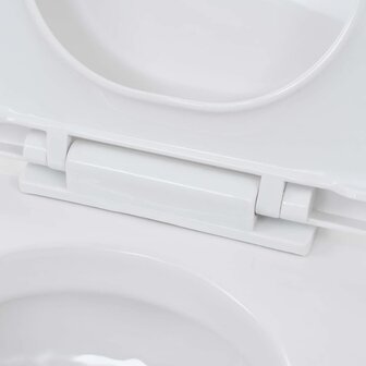 Hangend toilet met verborgen stortbak keramiek wit 9
