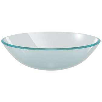 Wasbak gehard glas 42 cm matglas 2