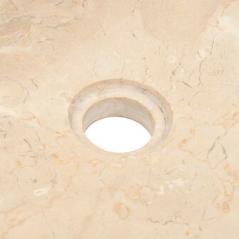 Gootsteen 45x30x12 cm marmer hoogglans cr&egrave;mekleurig 8