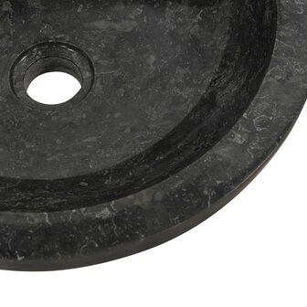 Gootsteen 40x12 cm marmer zwart 8