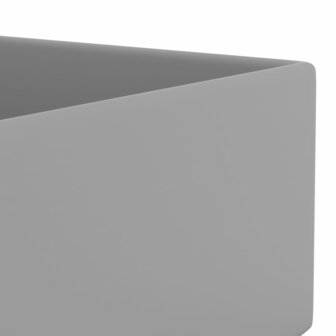 Wastafel met overloop keramiek lichtgrijs 6