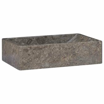 Gootsteen 45x30x12 cm marmer hoogglans grijs  2