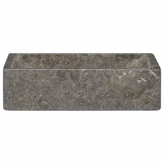 Gootsteen 45x30x12 cm marmer hoogglans grijs  4