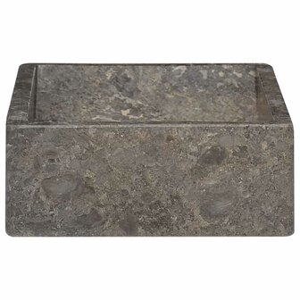 Gootsteen 45x30x12 cm marmer hoogglans grijs  5