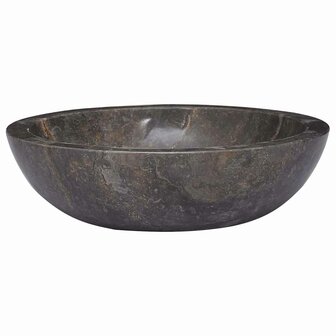 Gootsteen &Oslash;40x12 cm marmer grijs 2