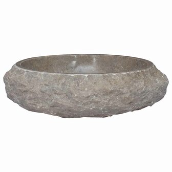Gootsteen &Oslash;40x12 cm marmer grijs 2