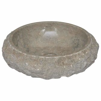 Gootsteen &Oslash;40x12 cm marmer grijs 5