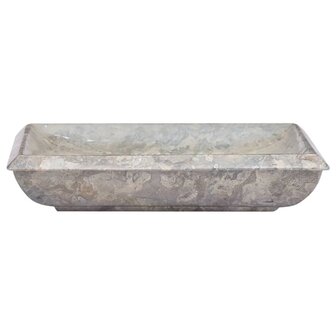 Gootsteen 50x35x10 cm marmer grijs 3
