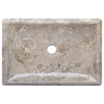 Gootsteen 50x35x10 cm marmer grijs 5