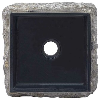 Gootsteen 30x30x13 cm marmer zwart 6