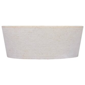 Gootsteen &Oslash;40x15 cm marmer cr&egrave;mekleurig 3