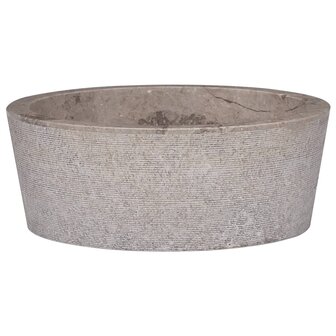 Gootsteen &Oslash;40x15 cm marmer grijs 1