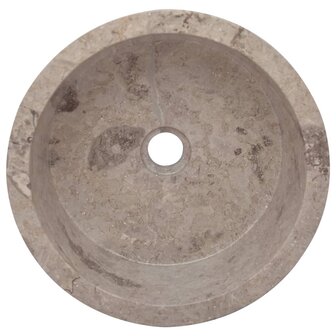 Gootsteen &Oslash;40x15 cm marmer grijs 4