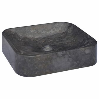 Gootsteen 40x40x10 cm marmer zwart 3