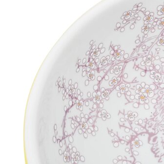 Opzetwasbak rond &Phi;41x14 cm keramiek wit en geel 5