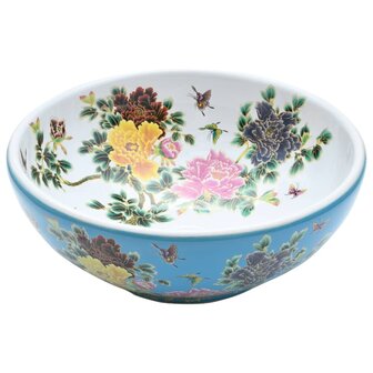 Opzetwasbak rond &Phi;41x14 cm keramiek meerkleurig 3