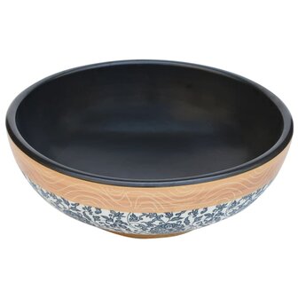 Opzetwasbak rond &Phi;41x14 cm keramiek meerkleurig 3
